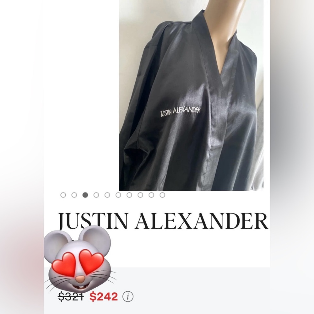 Justin Alexander Black Robe - Picture 5 of 11
